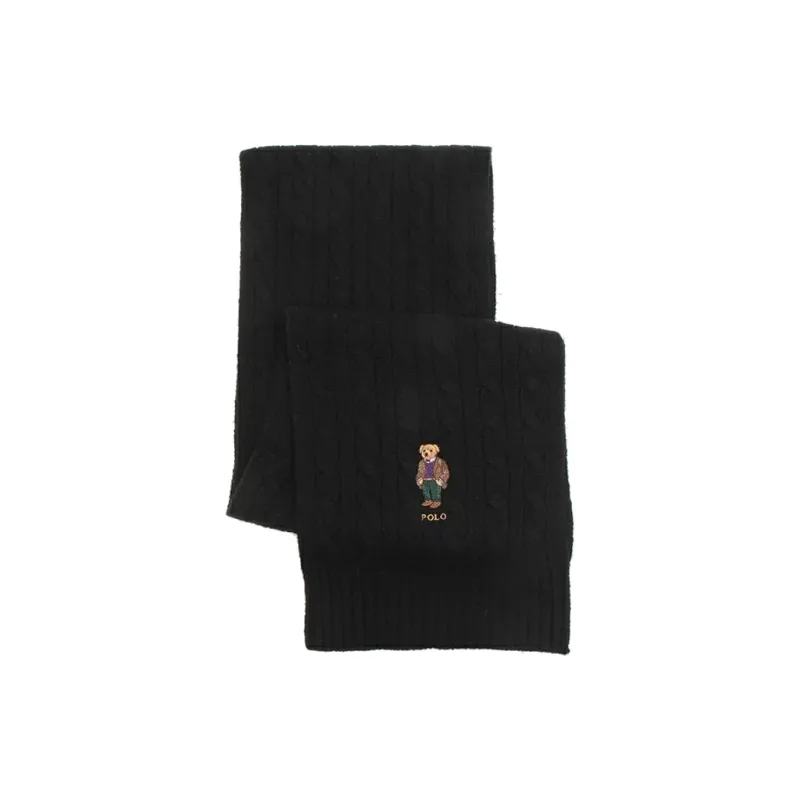 Polo Ralph Lauren Knit Scarves Unisex Black-1