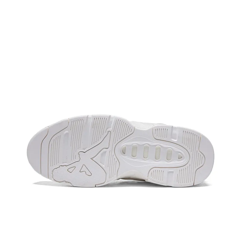 Kappa High Top Vintage Basketball Shoes Unisex Winter White Egret Feather White-5