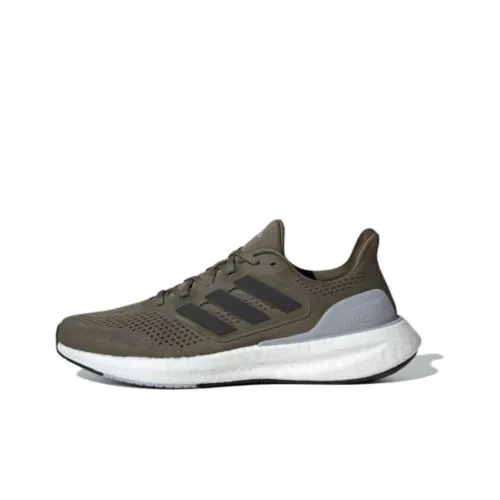 Adidas Pureboost 23 Olive Strata Core Black Halo Silver