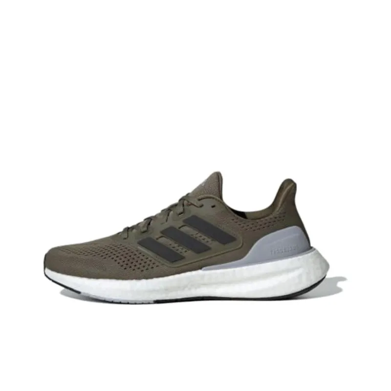 Adidas Pureboost 23 Olive Strata Core Black Halo Silver-0