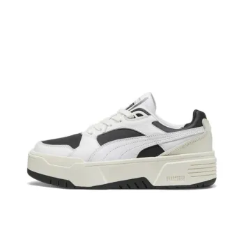 PUMA California Lwt Anti Slip Wear Resistant Low Top Skateboard Shoes Women's White Black
