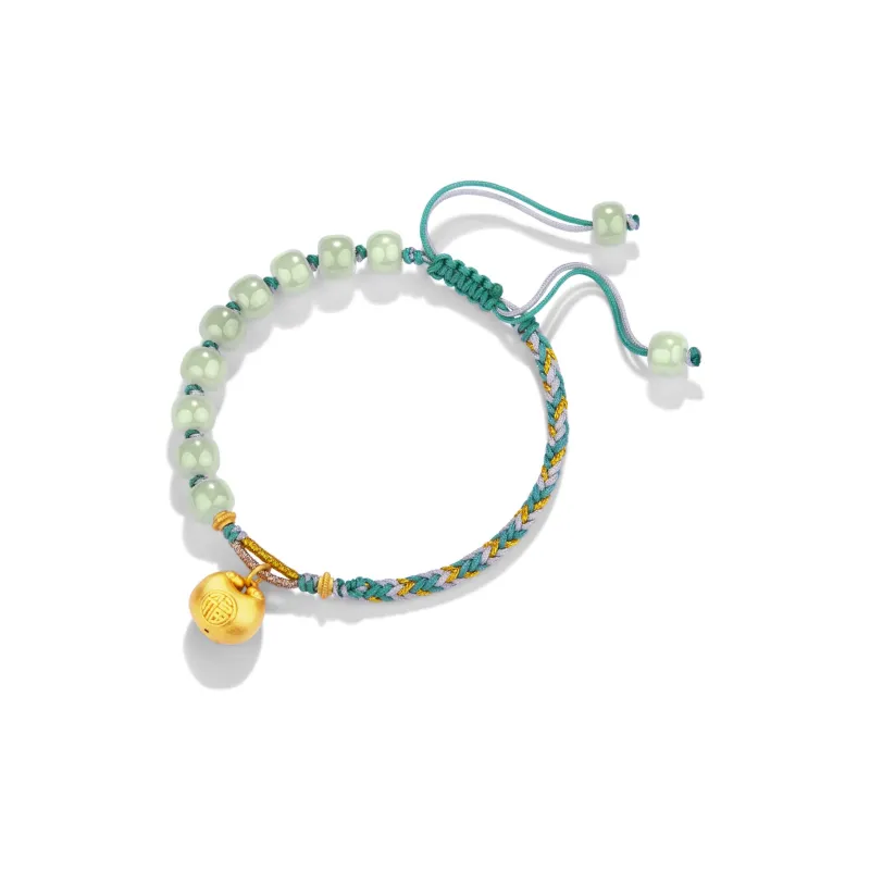 Far Mountain Joe Hetian Jade Bracelets Unisex Pale Greenish White Jade-0