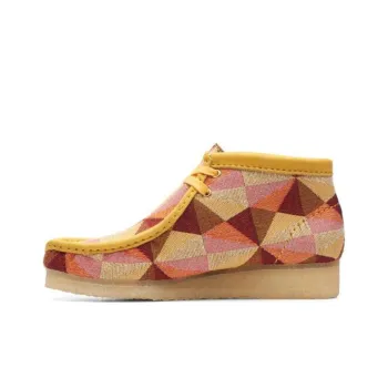 Clarks Wallabee Boots 'Yellow Combination' Women's