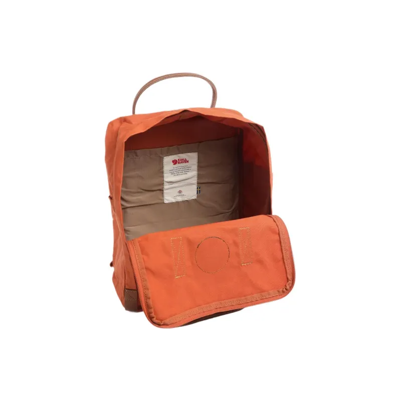 Fjallraven Knitted Polyester Backpack Regular Unisex Orange-4