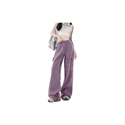 Jenna Chun Cargo Pants Women's Purple