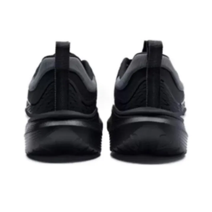 XTEP Anti Slip Wear Resistant Low Top Sprint Running Shoes Men's Black Gray-3