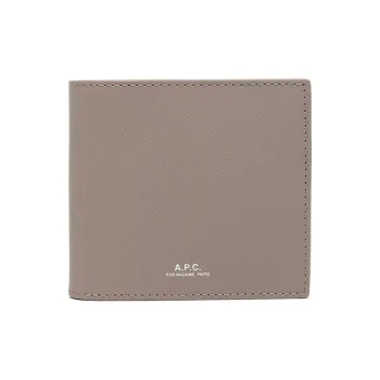 A.P.C Leather Wallet Men's Gray