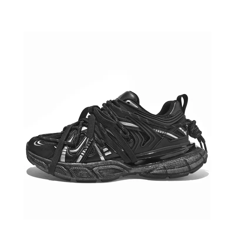 Masongarments Cage Series Abrasion Resistant, Breathable, Lightweight, Height Increasing Low Top Chunky Sneakers Unisex-0