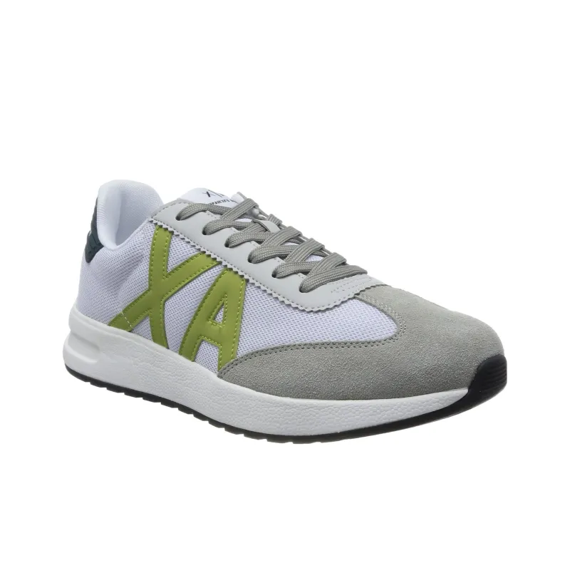 EMPORIO ARMANI Abrasion Resistant Low Top Casual Shoes Men's Gray Green-2
