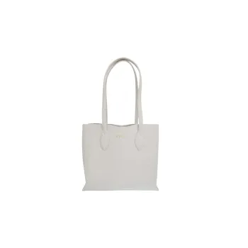 Furla Leather Tote Bag, Shopping Bag, Handbag Women's Pearl White