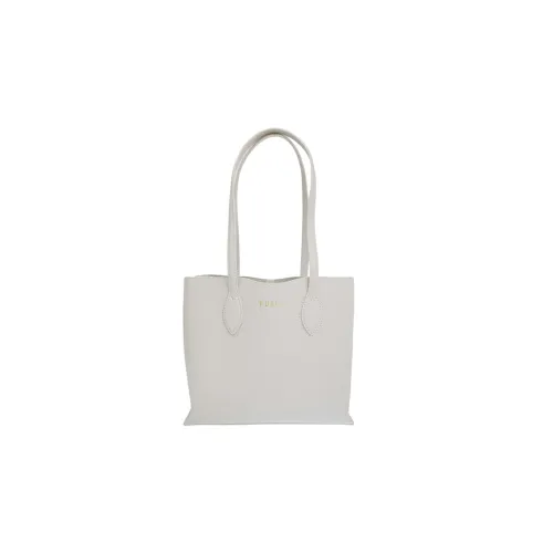 Furla Leather Tote Bag, Shopping Bag, Handbag Women's Pearl White