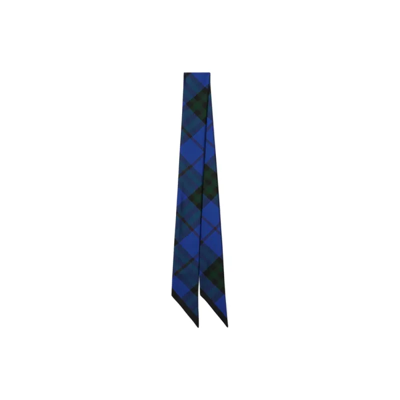 Burberry Silk Scarves Unisex Blue-0