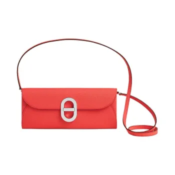 HERMES Chaine D'Ancre To Go Epsom Leather Wallets Shoulder Bag Crossbody Bag Regular Women's 0E Rose Texas Pink