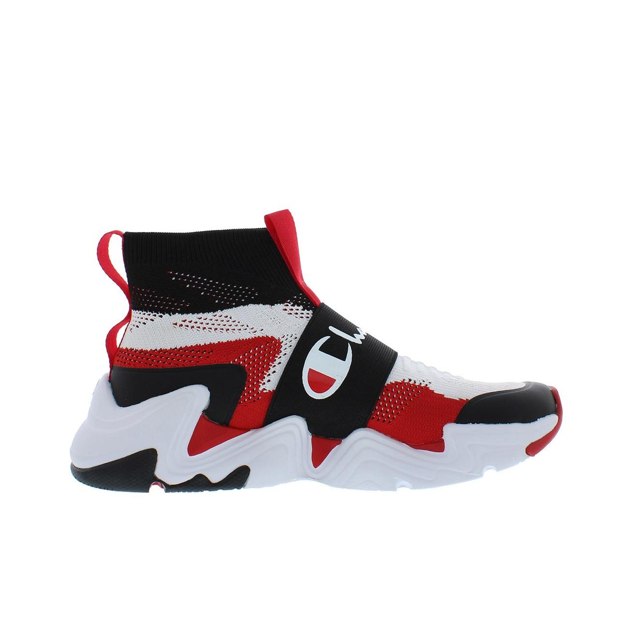 Champion Casual Shoes Men Mid Top White Red POIZON