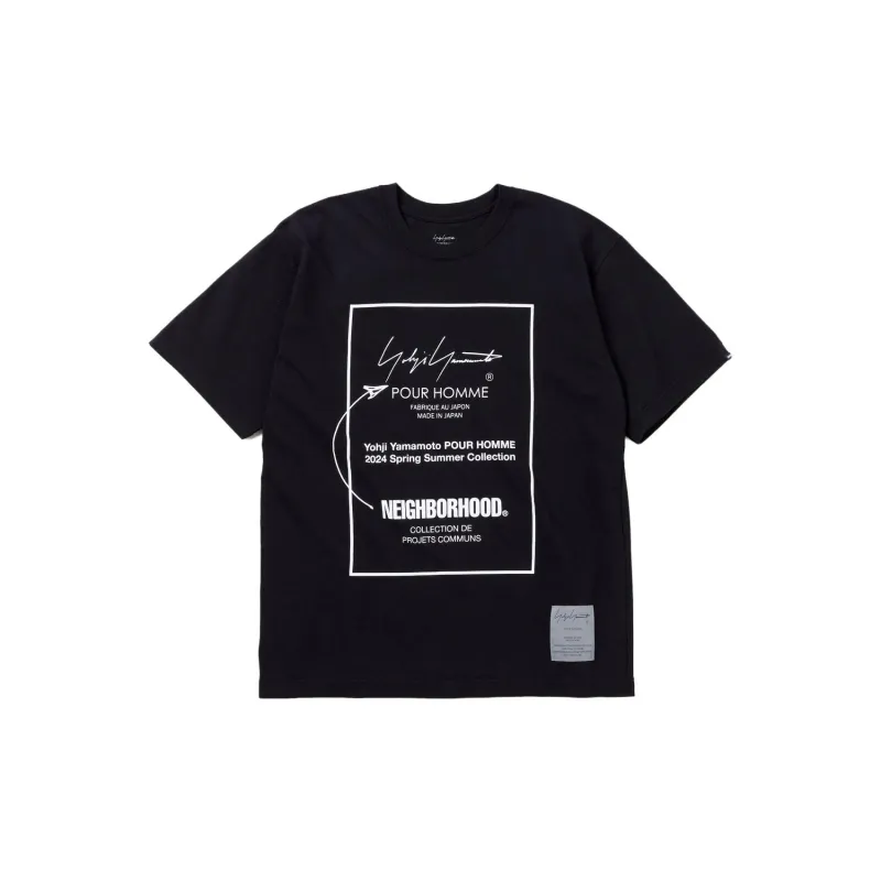 Yohji Yamamoto X Neighborhood Logo-print Cotton T-shirt Gray XL 