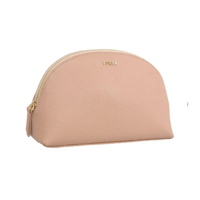 Furla Leather Clutch Women's Moonstone Pink-1