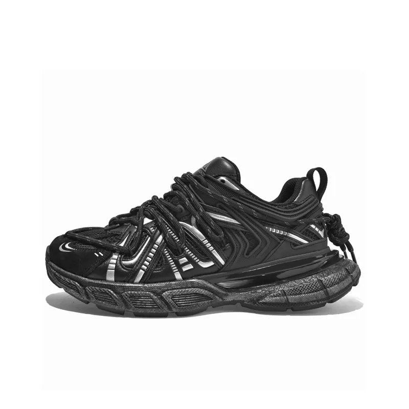 Masongarments Cage Height-Enhancing Wear-Resistant Lightweight Low-Top Chunky Sneakers Unisex-1