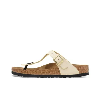 Birkenstock Gizeh Flip Flops Women's Beige Narrow Fit