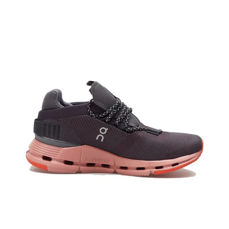 On Women's Cloudnova 'Black Eclipse Rose'-1