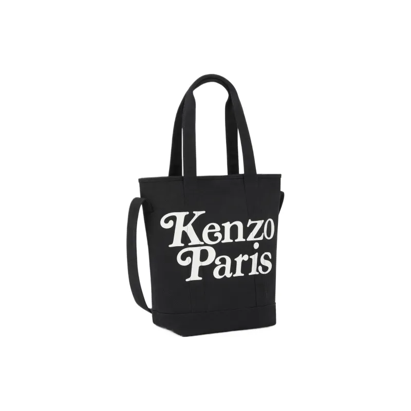 KENZO Canvas Blended Cotton One Shoulder Crossbody Canvas Bag Handbag Women's Black-0