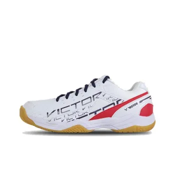 VICTOR Wear-Resistant Coverage Low-Top Badminton Shoes Unisex Bright White