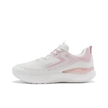XTEP Cushioned Slip Resistant Casual Running Shoes Women's White Pink