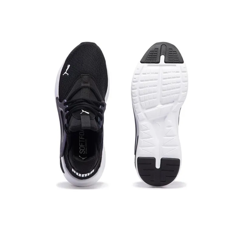 PUMA Softride Cushioning Anti Slip Wear Resistant Breathable Support Rebound Low Top Casual Shoes Women's Black-4
