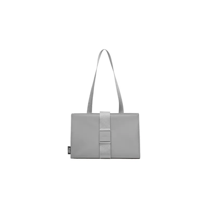 Alloy Nylon Fabric Tote Bag Shopping Bag Shoulder Bag Crossbody Bag Small Size Unisex Gray/Black/Yellow-0