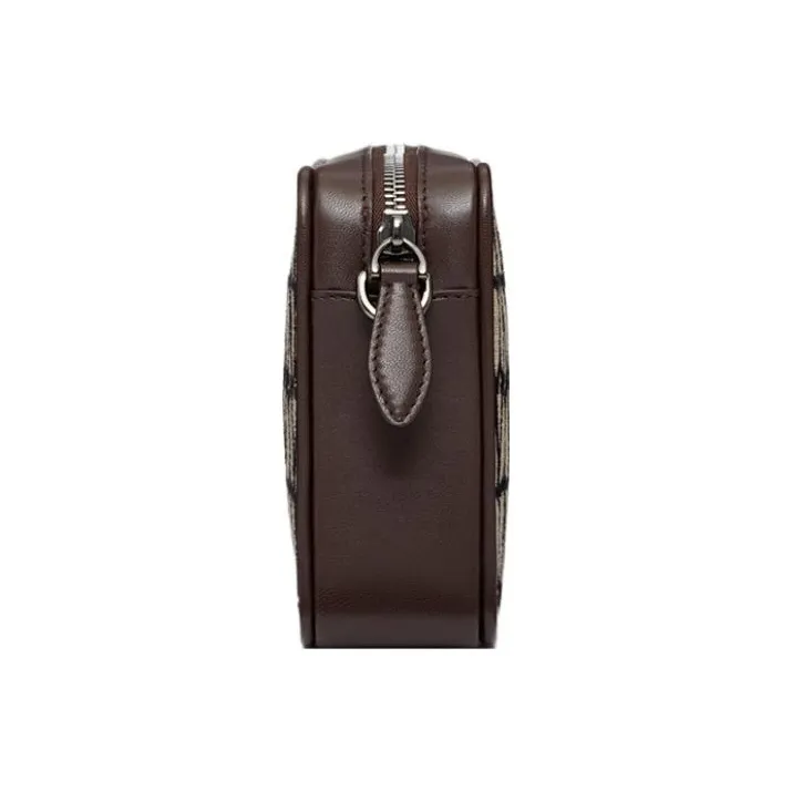 Valentino Goatskin Crossbody Bag Shoulder Bag Men's Black & Beige-3
