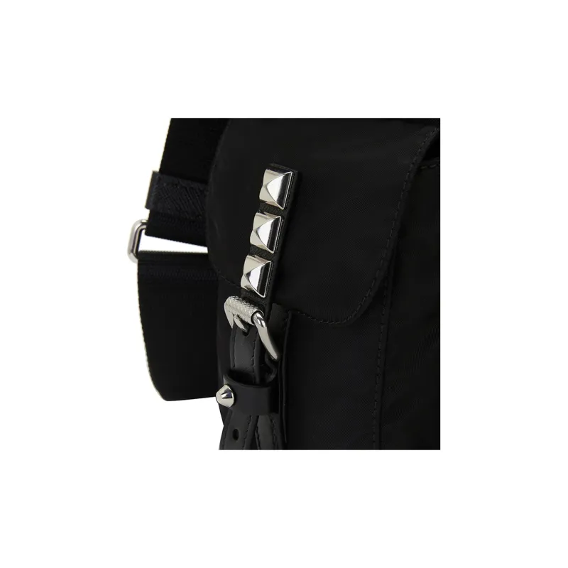 PRADA Fabric Crossbody Bag, Shoulder Bag Women's Black-6