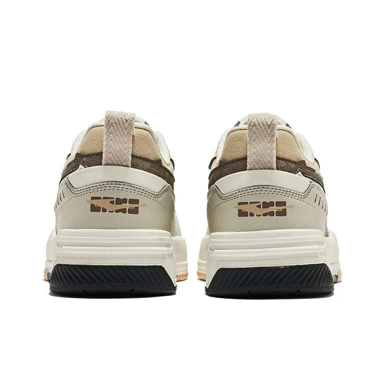 Erke Flying Phoenix Anti Slip Wear Resistant Low Top Skateboard Shoes Men's Dry Wood Gray Pumice Gray-3