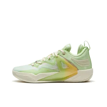 XTEP Basketball Shoes Men Mid Top Jelly Green/Okra Yellow
