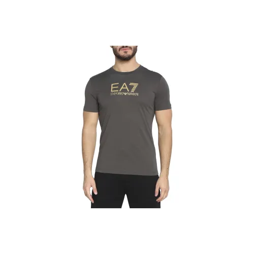 EMPORIO ARMANI T-Shirts Men Olive Green