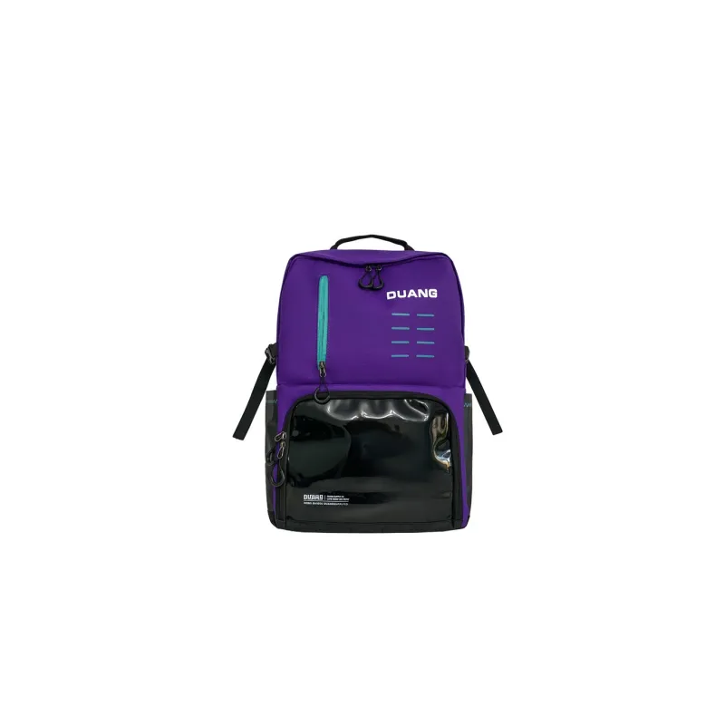 NIGEER Oxford Basketball Bag Backpack Medium Size Men's Black/Purple-2