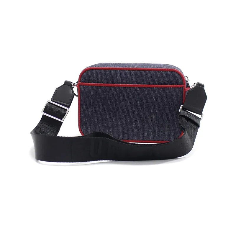 Furla Denim Camera Bag, Crossbody Bag, Shoulder Bag Women's Black Gray-2