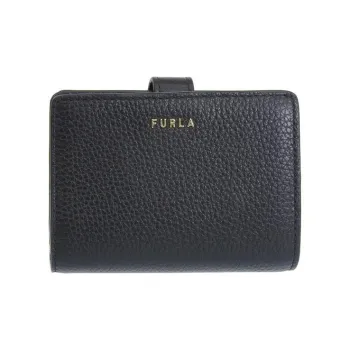 Furla Leather Wallet Small Size Women's Black