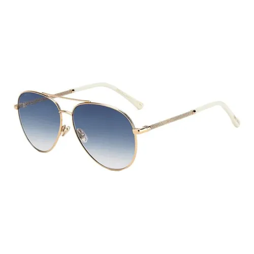Jimmy Choo Metal Aviator Sunglasses Women's Gold