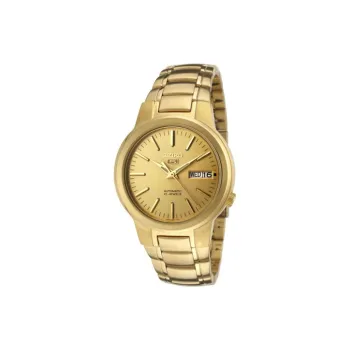SEIKO Automatic Mechanical Movement Stainless Steel Strap Watch Men's Watch Gold Dial