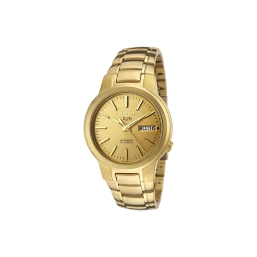 SEIKO Automatic Mechanical Movement Stainless Steel Strap Watch Men's Watch Gold Dial
