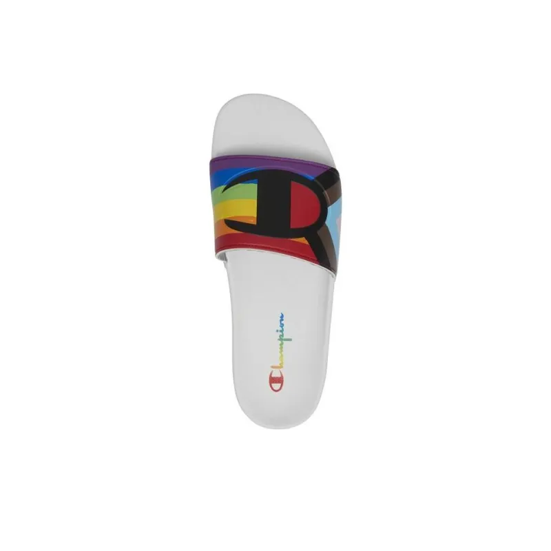 Champion Ipo Slide Slide Slippers Men's White-3
