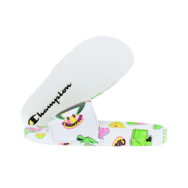 Champion Ipo Camo Slide Slippers Low-Top Unisex White-3