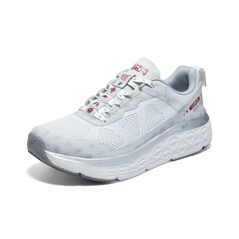 Skechers Cushioned Wear Resistant Breathable Low Top Casual Running Shoes Men's Gray-2