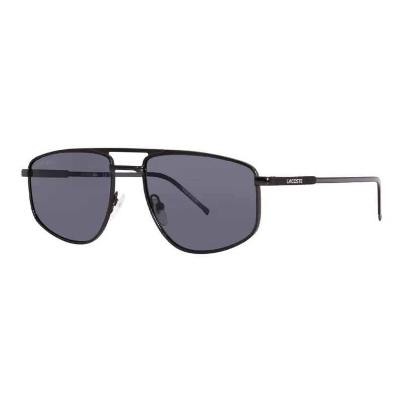 LACOSTE Metal Irregular Shape Sunglasses Men's Black-0