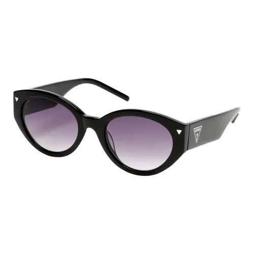 GUESS Plastic Oval Sunglasses Women's Black