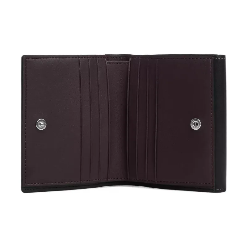 COACH Morgan Refined Calfskin Wallet Trumpets Women's Black-1
