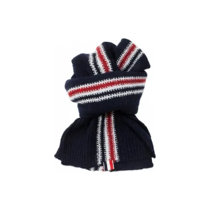 THOM BROWNE· Knit Scarves Men's Black-3
