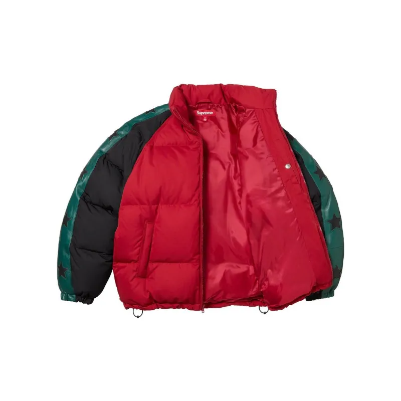 Supreme Star Sleeve Down Puffer Jacket - POIZON 