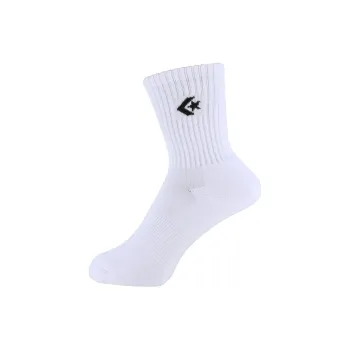 Converse Mid-Calf Socks Unisex 1 Pack White