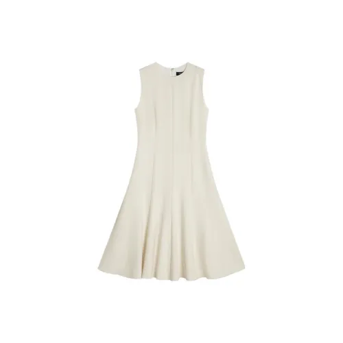 THEORY Sleeveless Dresses Women's Off White