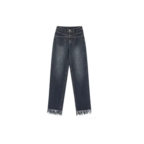 ELF SACK Jeans Women's Washable Denim Blue